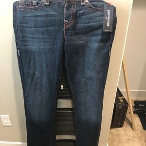 True Religion Billie Straight Leg Super T Jean